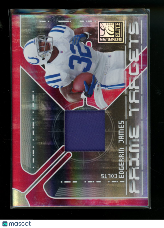2004 Donruss Elite Prime Targets Edgerrin James #PT-3 Jersey Patch 26/50