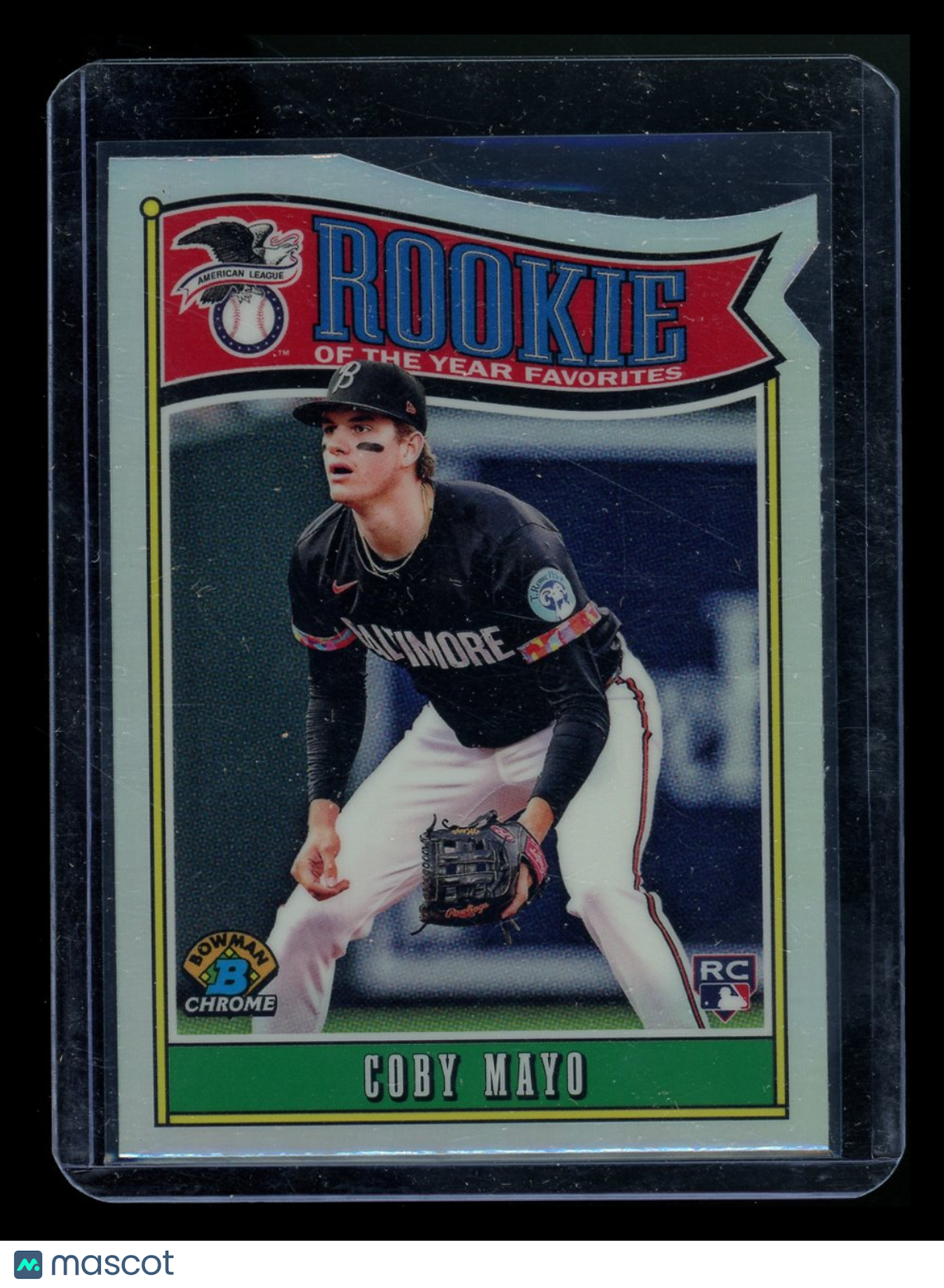 2024 Bowman Chrome Rookie of the Year Favorites Coby Mayo #ROY-2 RC Baseball