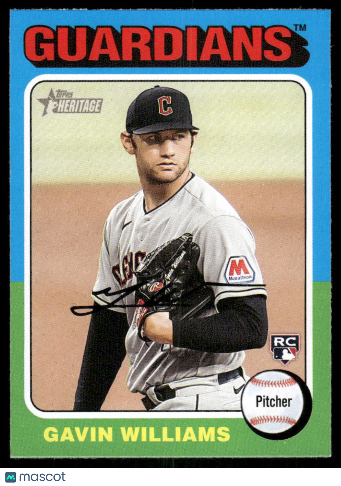 2024 Topps Heritage Gavin Williams #489 RC Baseball