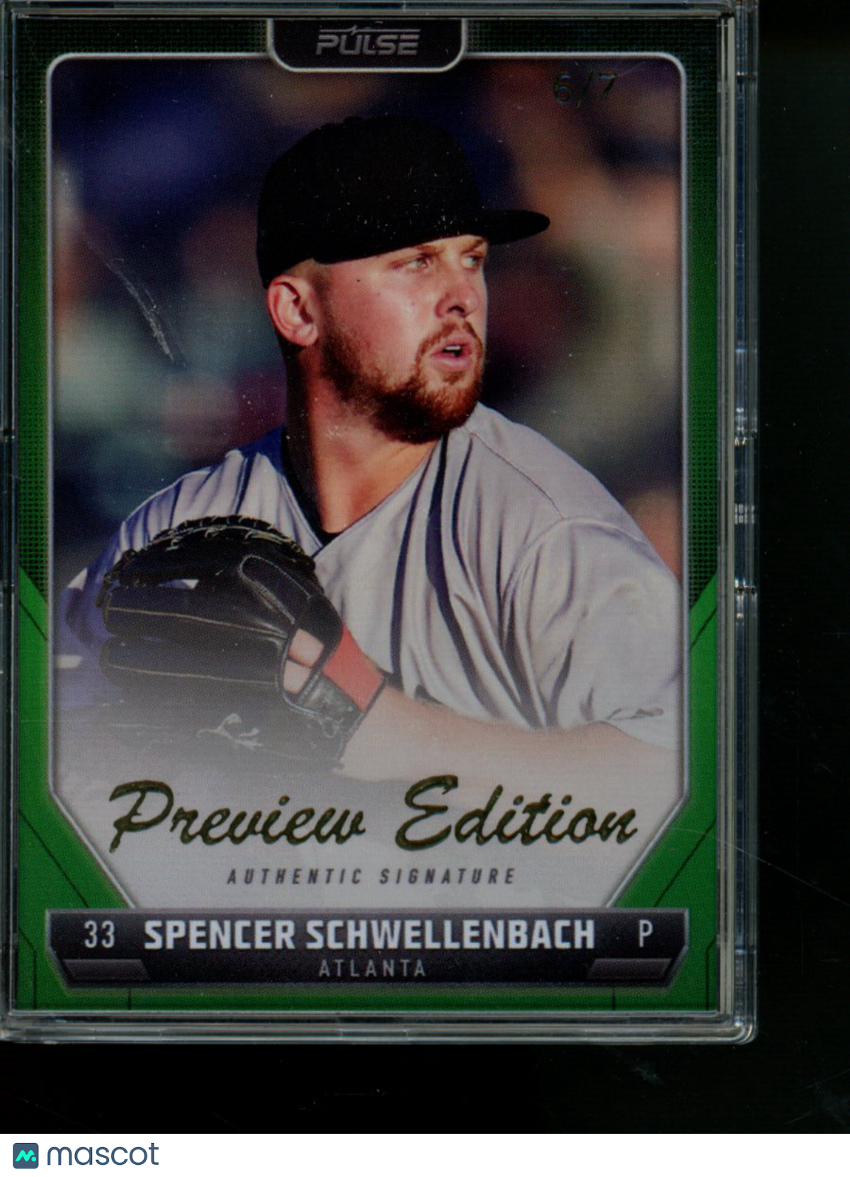 2024 Pulse Baseball Spencer Schwellenbach #A-SSC 6/7 Preview Edition Baseball