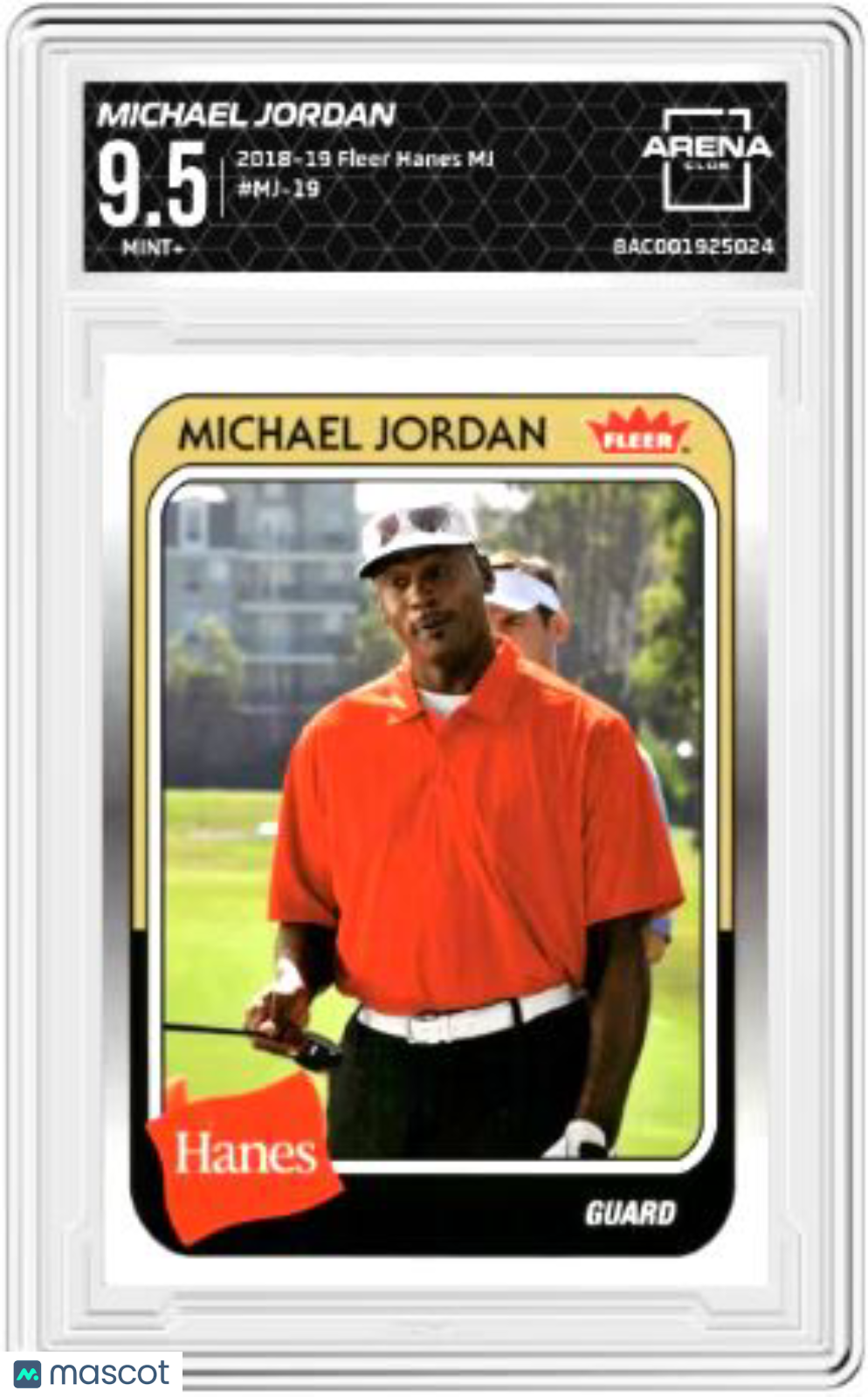 2018 Fleer Hanes Michael Jordan 30th Anniversary Michael Jordan #MJ-19 AC 9.5