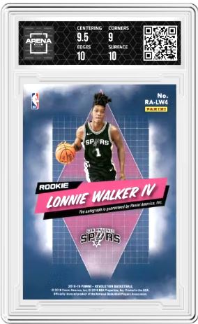 2018-19 Panini Revolution Lonnie Walker IV #RA-LW4 Rookie Auto AC 9.5 Auto 10