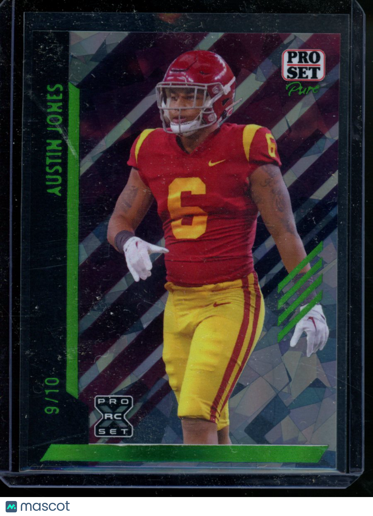 2024 Pro Set Pure Austin Jones #113 Crystal 9/10 Football