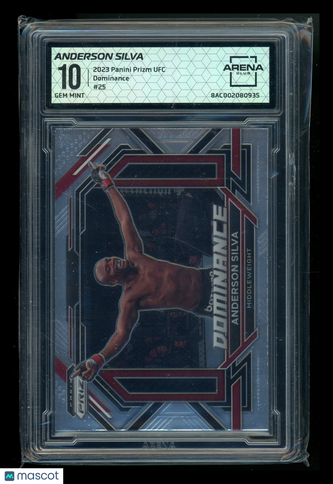 2023 Panini Prizm Dominance Anderson Silva #25 MMA Arena Club 10