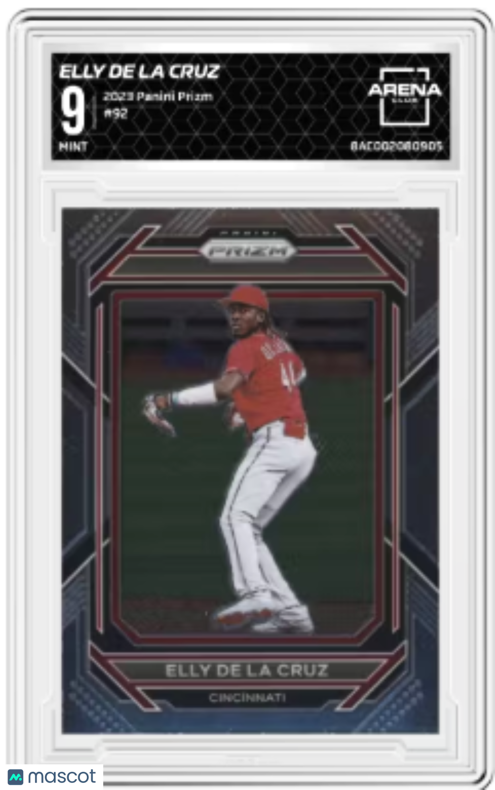 2023 Panini Prizm Elly De La Cruz #92 Baseball Arena Club 9