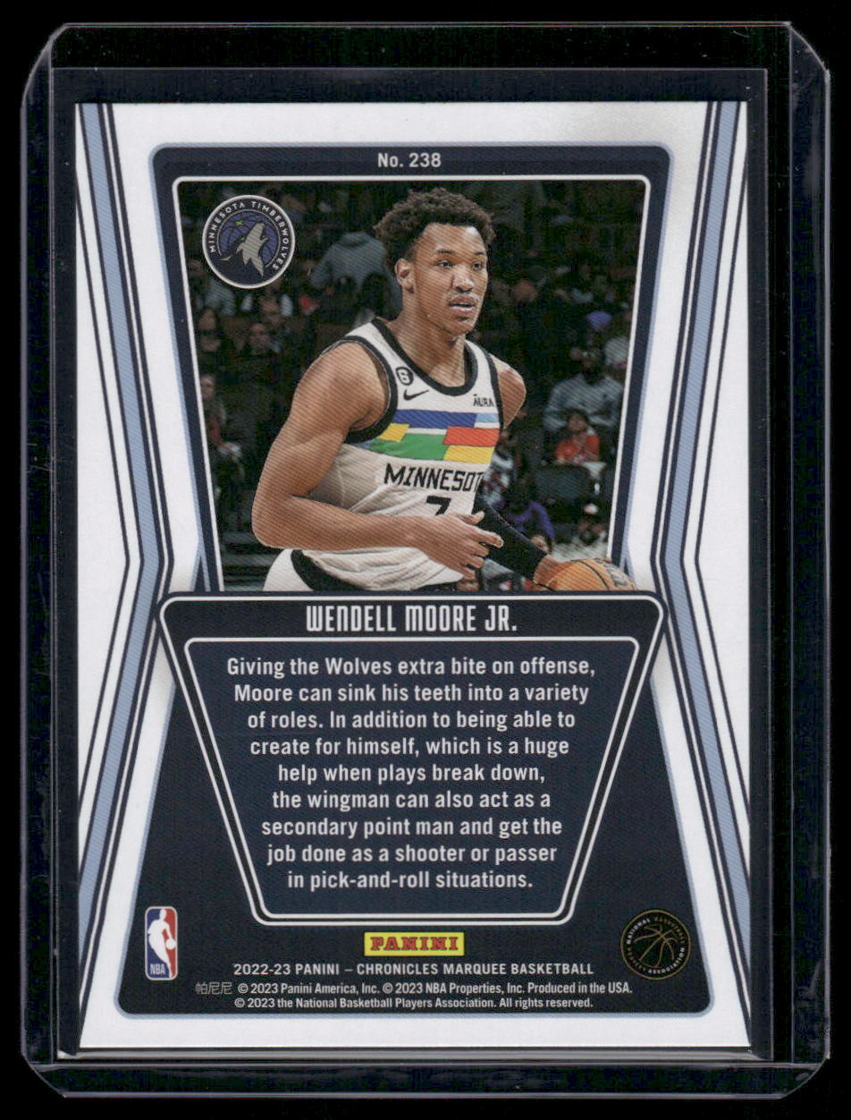 2022-23 Panini Chronicles Marquee Wendell Moore Jr. #238 RC Basketball