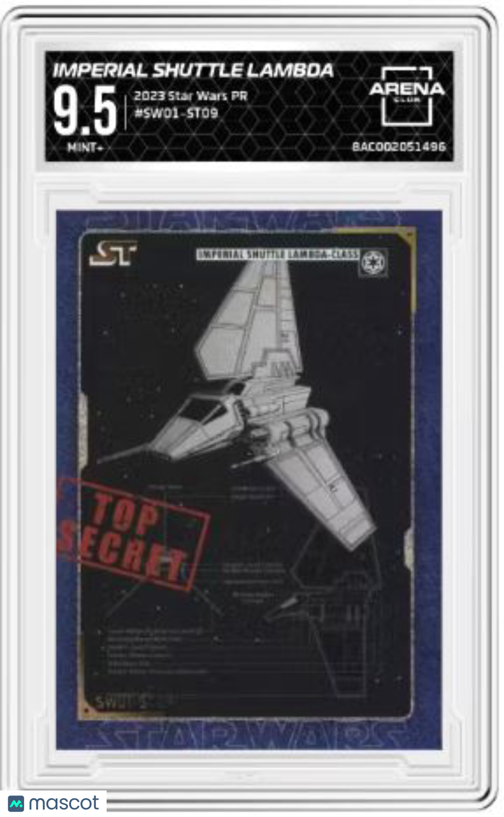 2023 Star Wars PR Imperial Shuttle #SW01-ST09 Arena Club 9.5