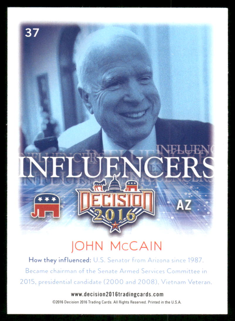 2016 Decision Influencers John McCain #37