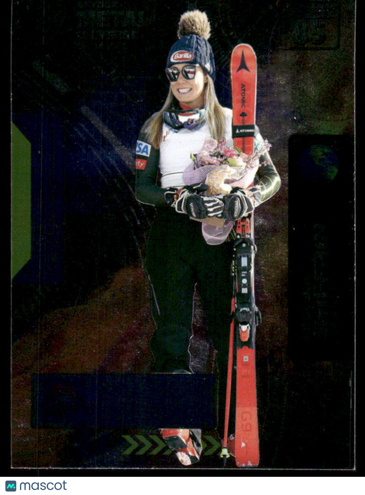 2021 Skybox Metal Universe Champions Mikaela Shiffrin #85 Alpine Skiing