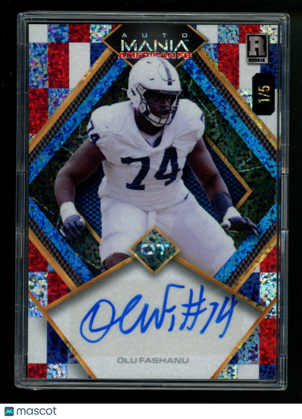 2024 Wild Card AutoMania American FB Olu Fashanu #AMAD-OF 1/5 Football