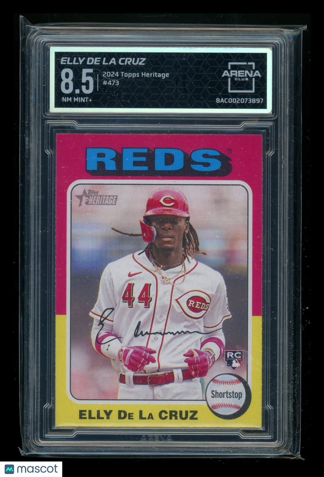 2024 Topps Heritage Elly De La Cruz #473 RC Baseball Arena Club 8.5