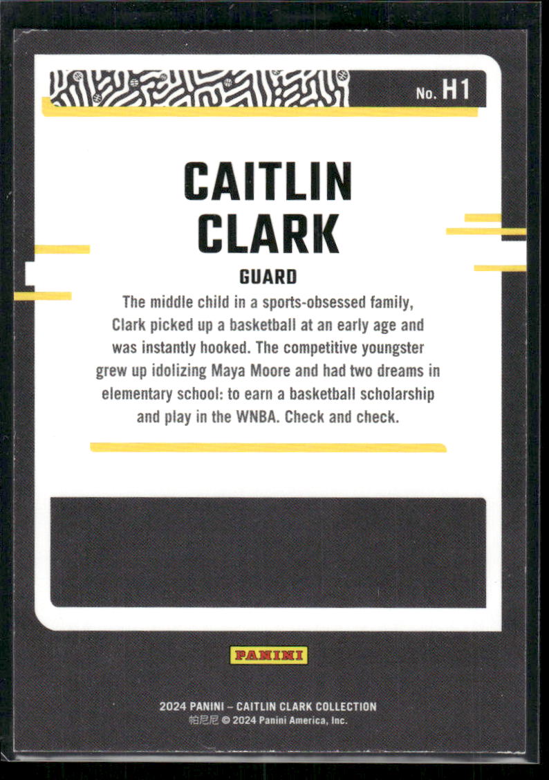 2024 Panini Donruss Highlights Caitlin Clark #H1 Basketball