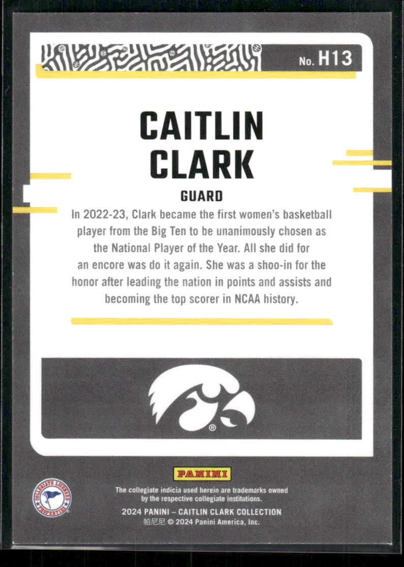 2024 Panini Donruss Caitlin Clark Collection Caitlin Clark #H13 Basketball