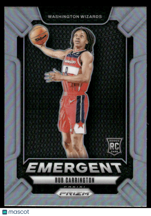 2024-25 Panini Prizm Emergent Bub Carrington #20 RC Basketball