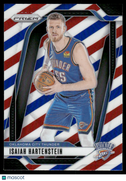 2024-25 Panini Prizm Basketball Isaiah Hartenstein #154 Red White Blue