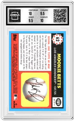 2023 Topps TBT Mookie Betts #62 Baseball Arena Club 10