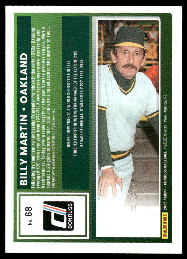 2025 Donruss Billy Martin #68 Baseball