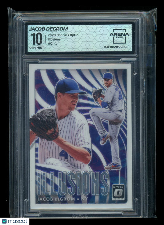 2017 Panini Donruss Optic Illusions Jacob deGrom #OI-1 Baseball Arena Club 10