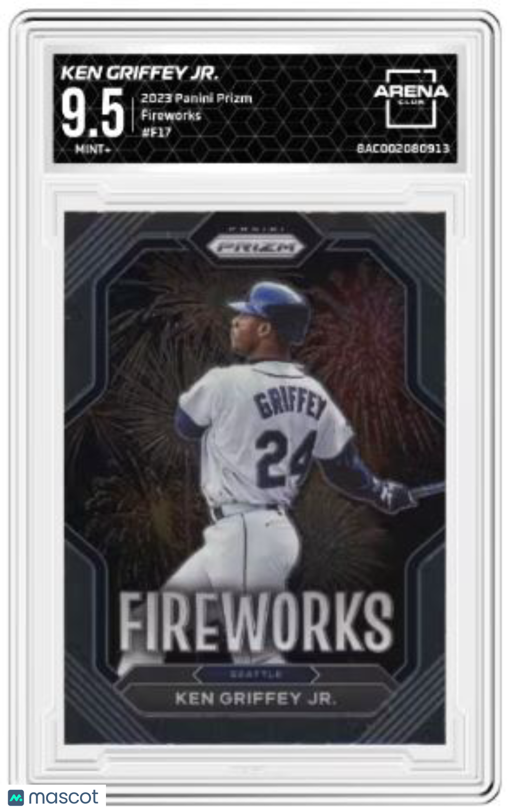 2023 Panini Prizm Ken Griffey Jr #F17 Fireworks Baseball Arena Club 9.5