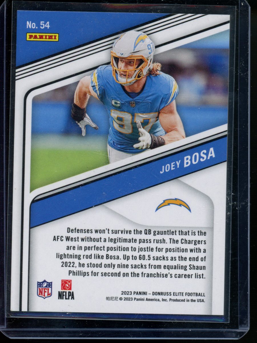 2023 Panini Elte Joey Bosa #54 Blue 320/625 Football