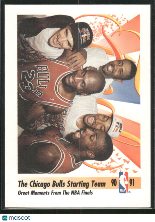 1990-91 SkyBox Chicago Bulls Starting Team #337 Basketball