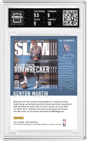 2021-22 Panini NBA Hoops Kenyon Martin #79 Slam Basketball Arena Club 9.5