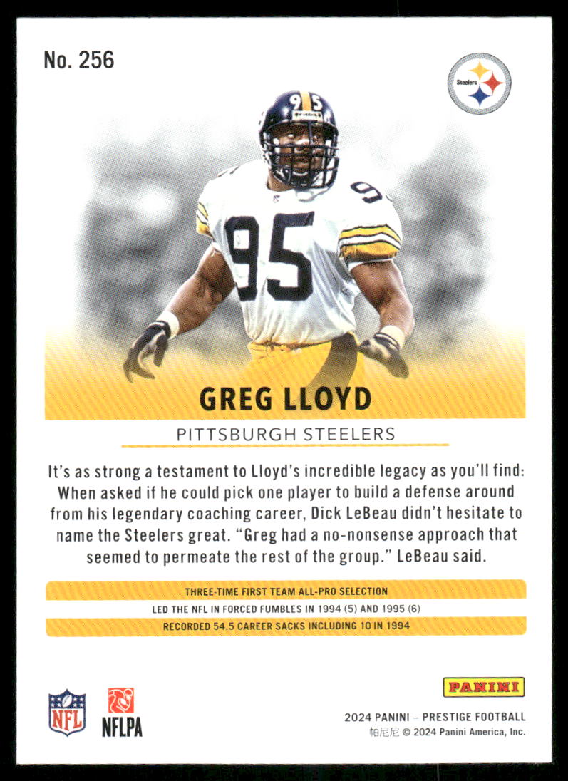 2024 Panini Prestige Greg Lloyd #256 Football