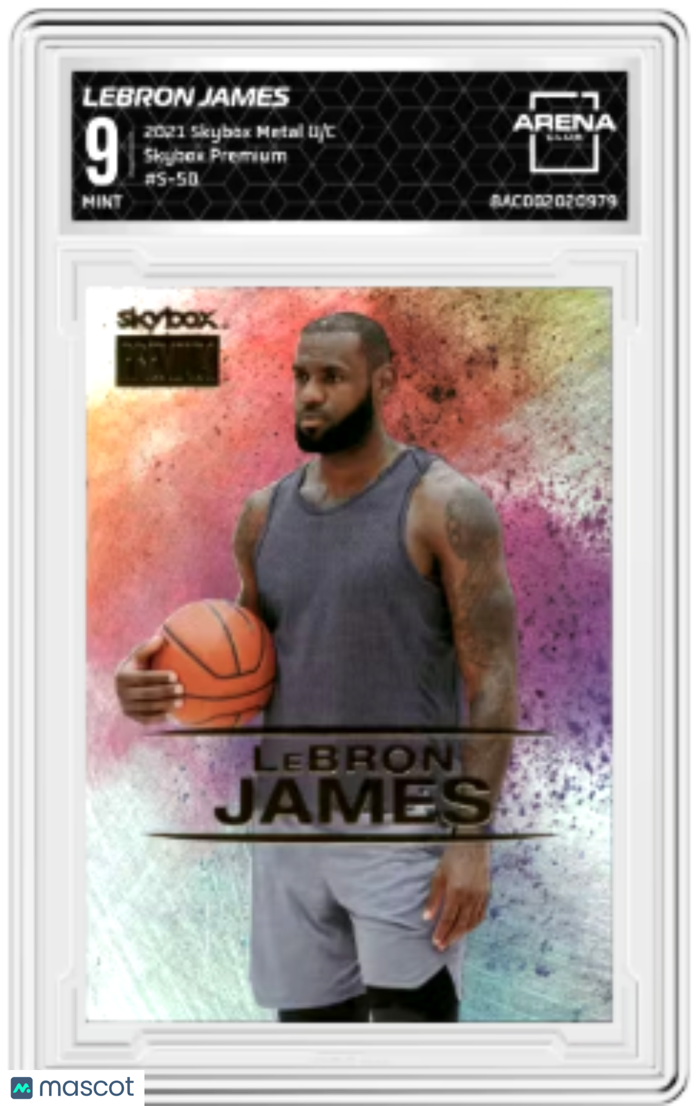 2021 Skybox Metal Universe Champions LeBron James #S-50 Skybox Premium AC 9