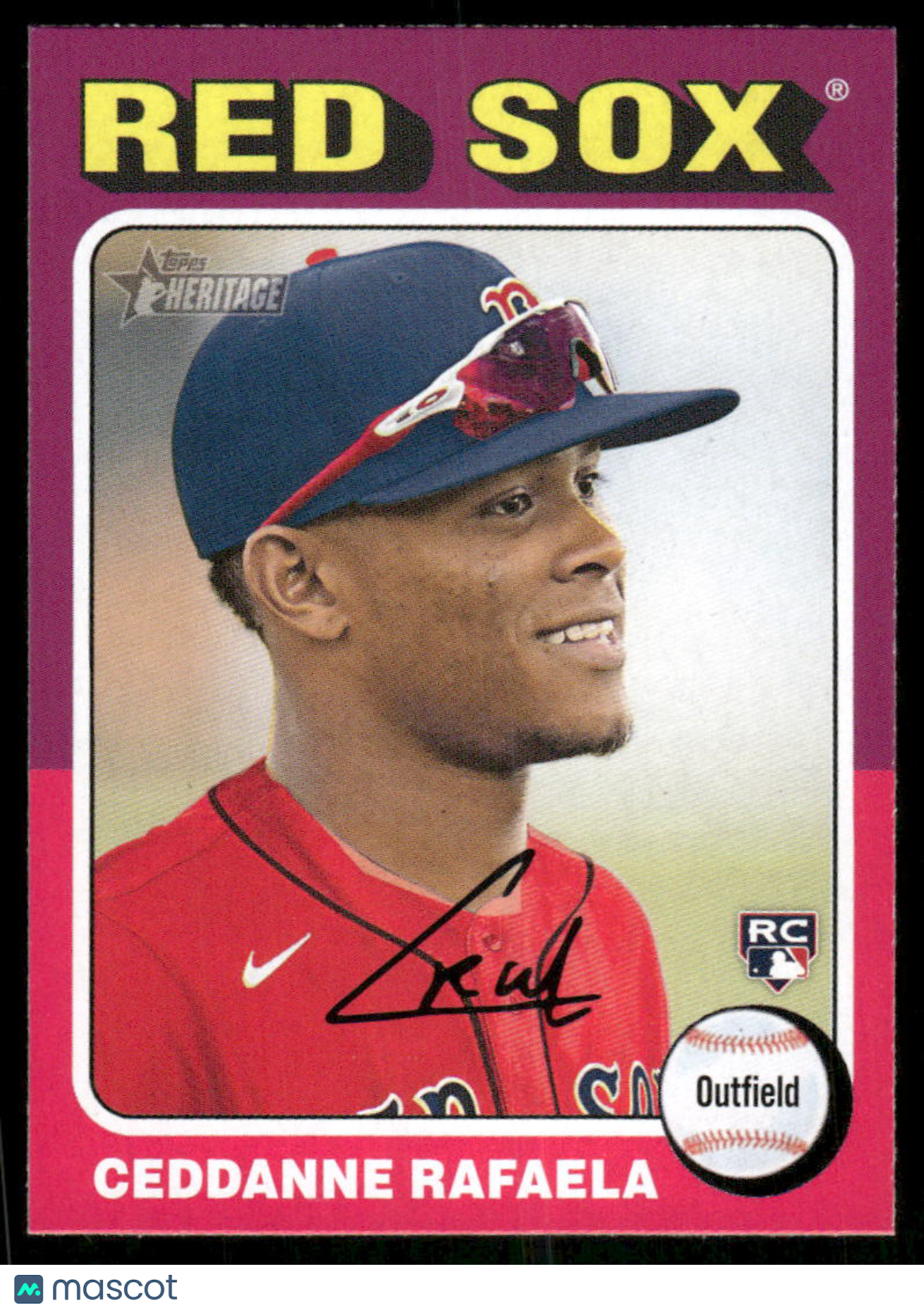 2024 Topps Heritage Ceddanne Rafaela #420 RC Baseball