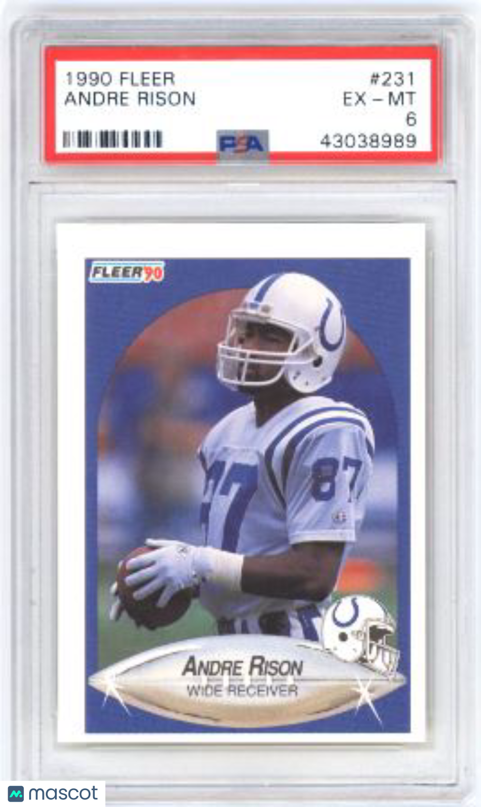 1990 Fleer Andre Rison #231 Football PSA 6