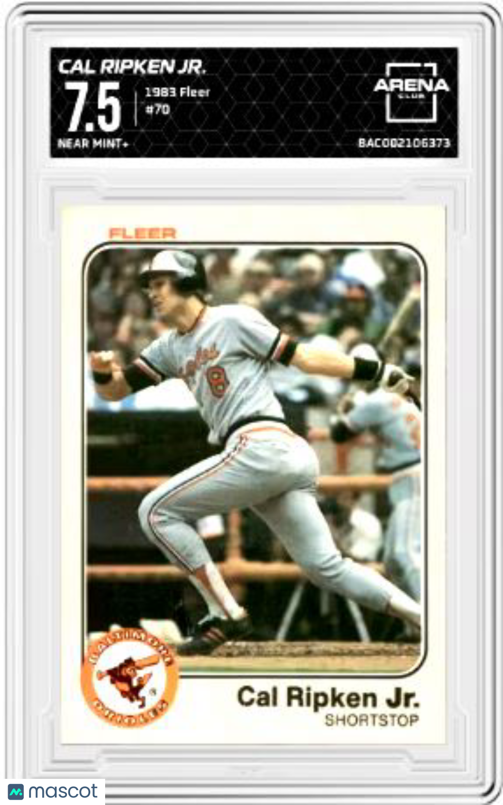 1983 Fleer Cal Ripken Jr. #70 Baseball AC 7.5