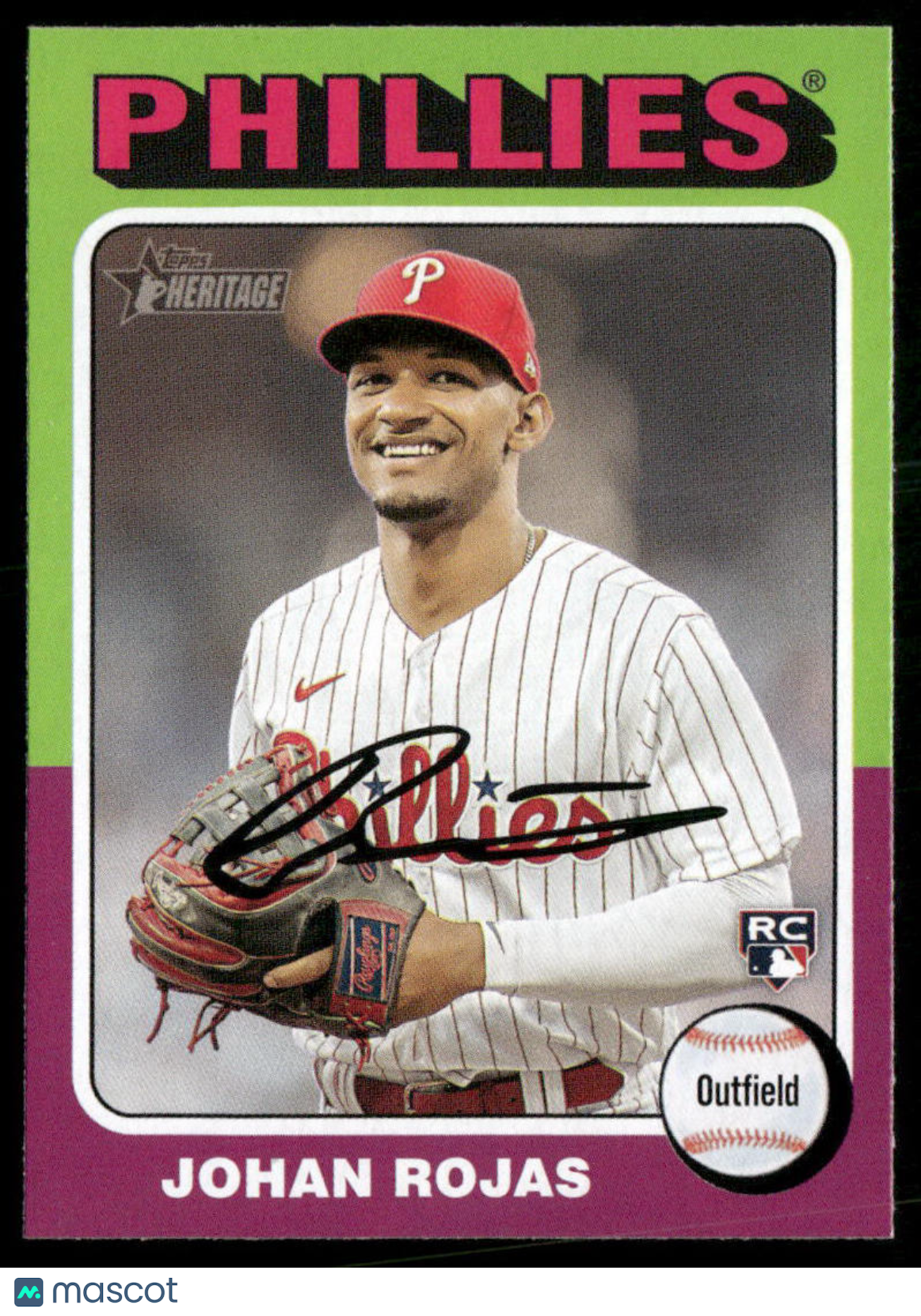 2024 Topps Heritage Johan Rojas #171 RC Baseball
