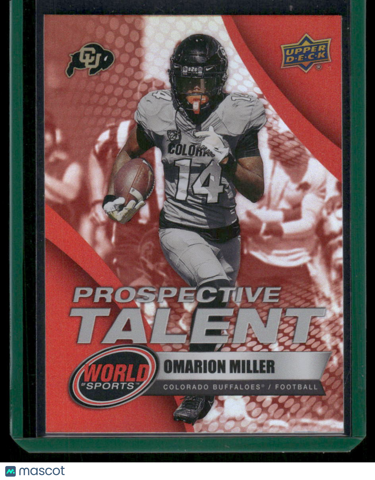 2025 Upper Deck World of Sports Omarion Miller #312 Prospective Talent Football