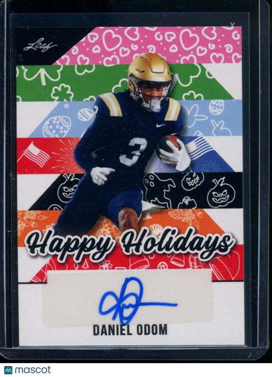 2025 Leaf Happy Holidays Daniel Odom #BA-D01 Football