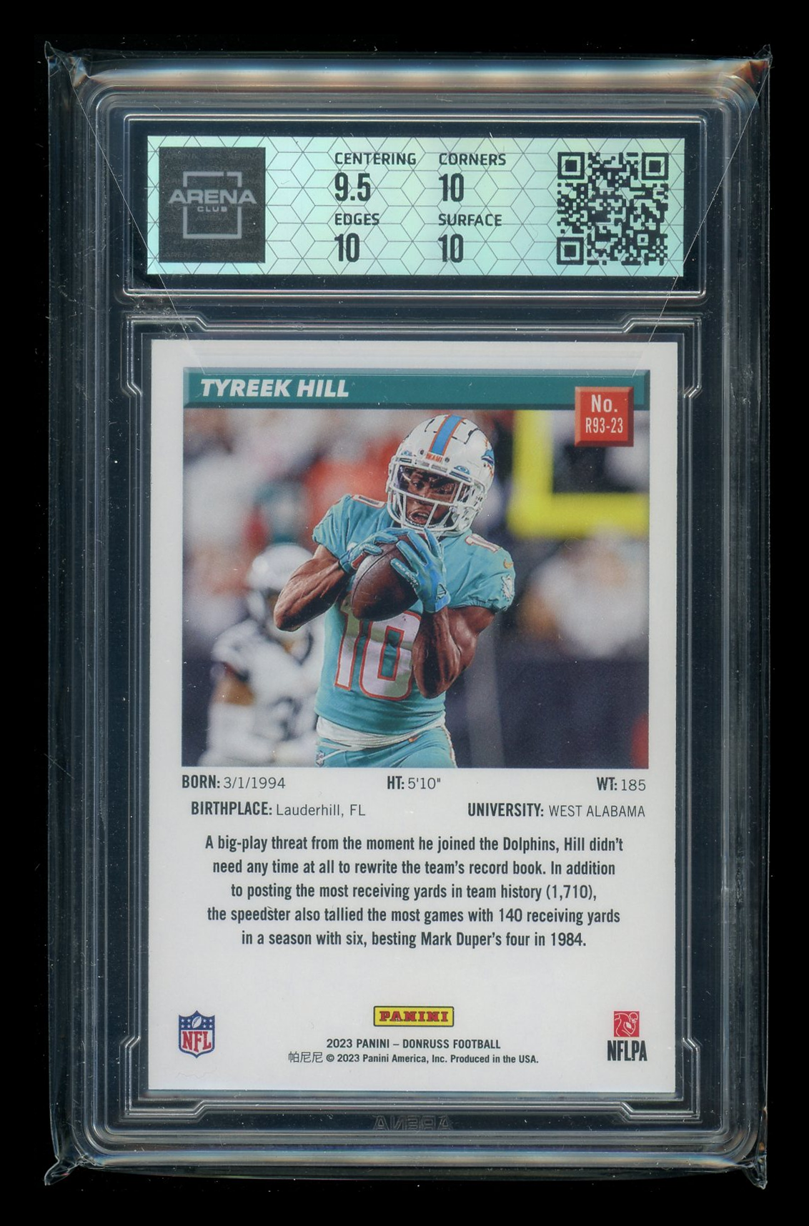 2023 Panini Donruss Retro 1993 Tyreek Hill #R93-23 Football Arena Club 10