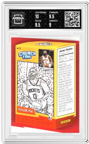 2020-21 Panini Donruss James Harden #2 Crunch Time Basketball Arena Club 9