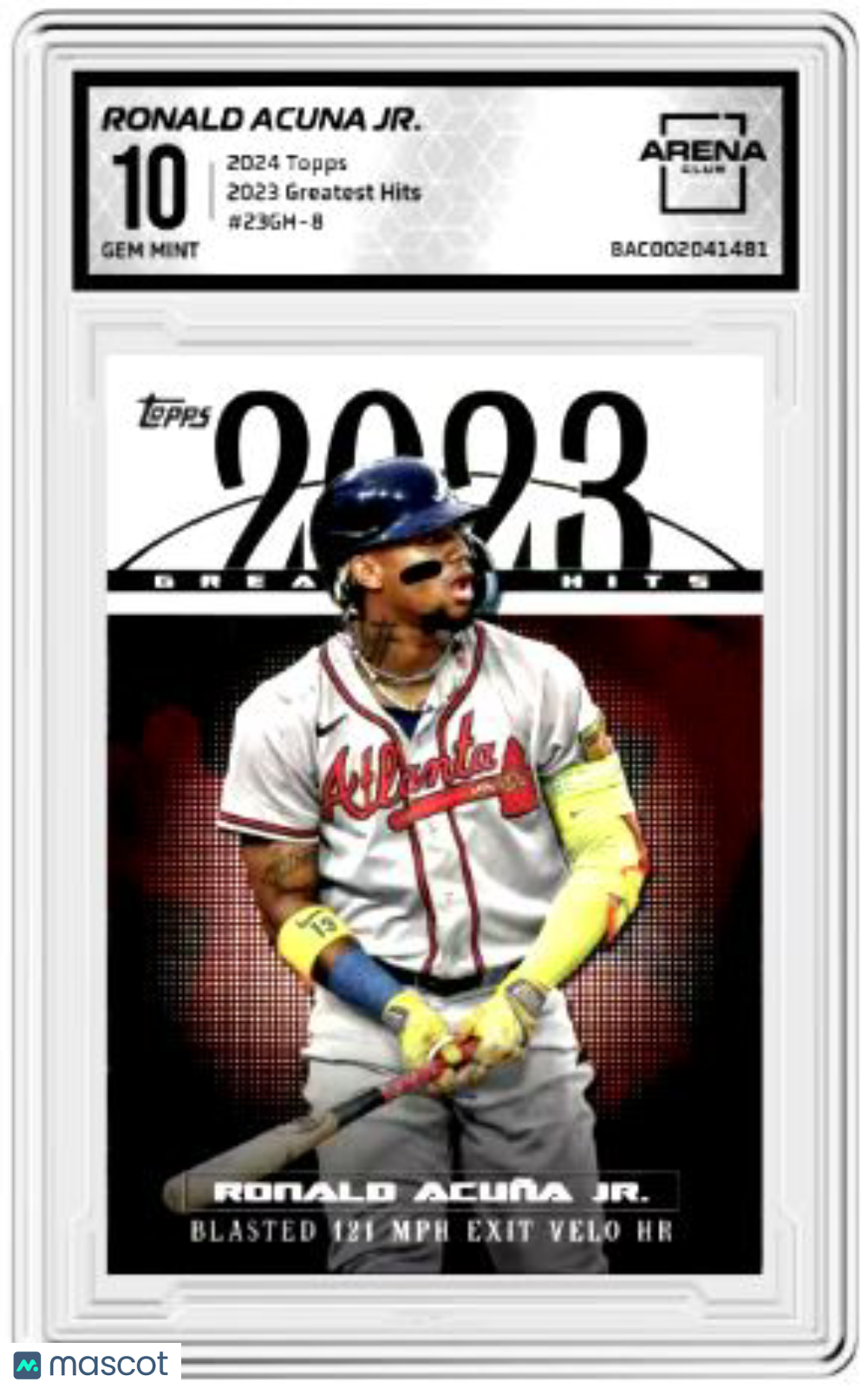 2024 Topps Ronald Acuña Jr. #23GH-8 2023 Greatest Hits Baseball Arena Club 10