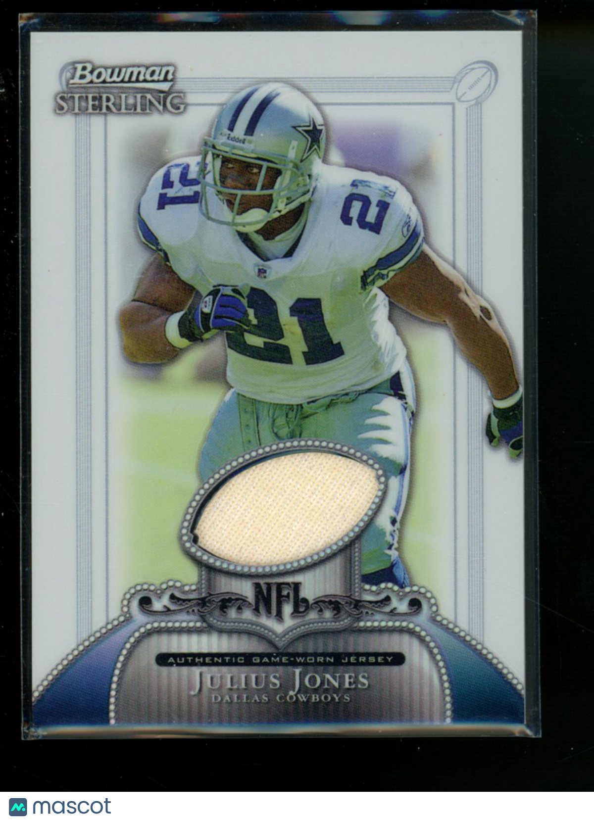 2006 Bowman Sterling Julius Jones #BS-JJ Refractor Authentic Game-Worn Jersey