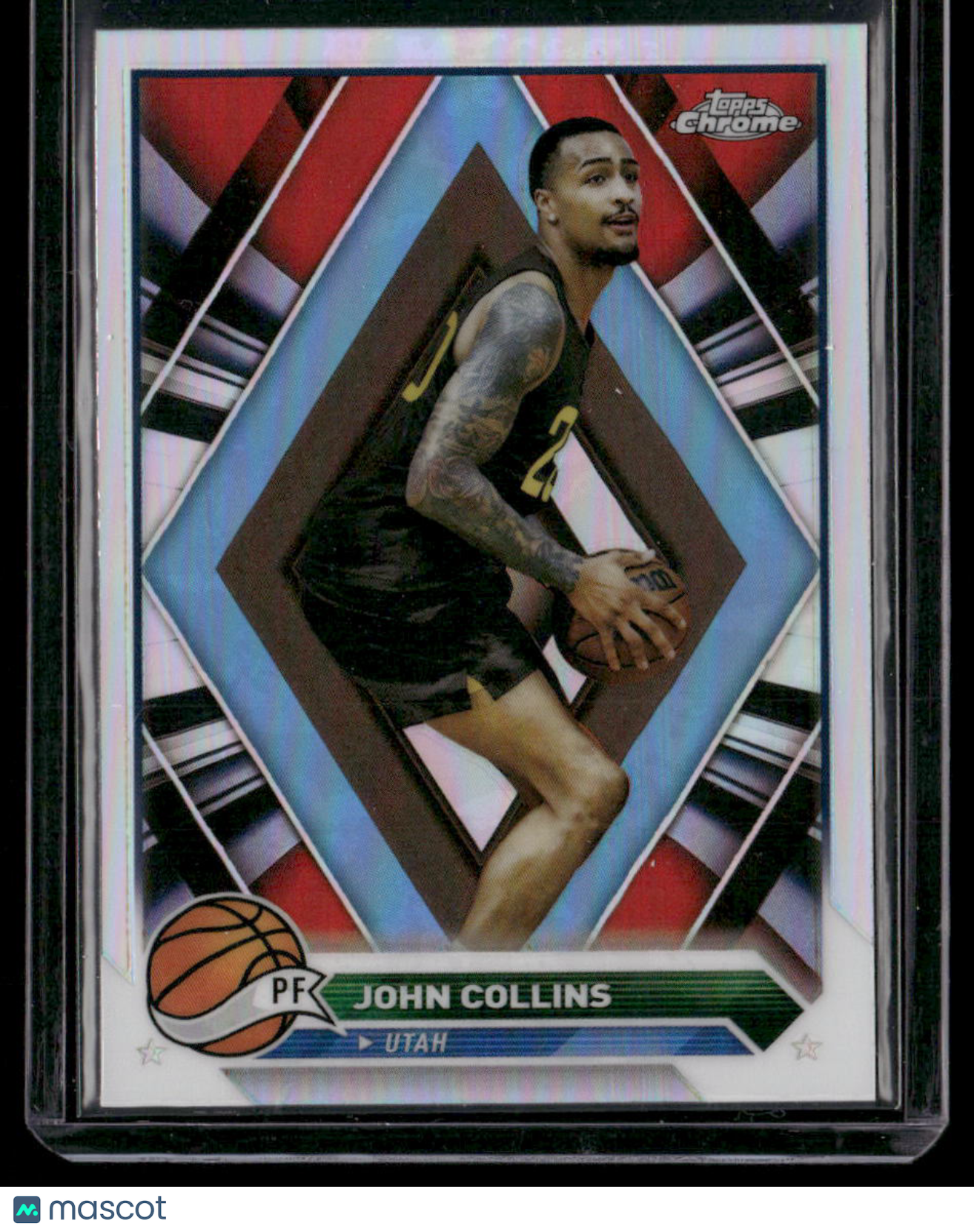 2023-24 Topps Chrome Basketball John Collins #102 Refractor Basketball