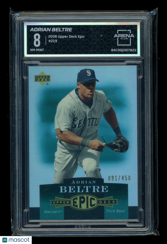 2006 Upper Deck Epic Adrian Beltre #219 091/450 Baseball Arena Club 8