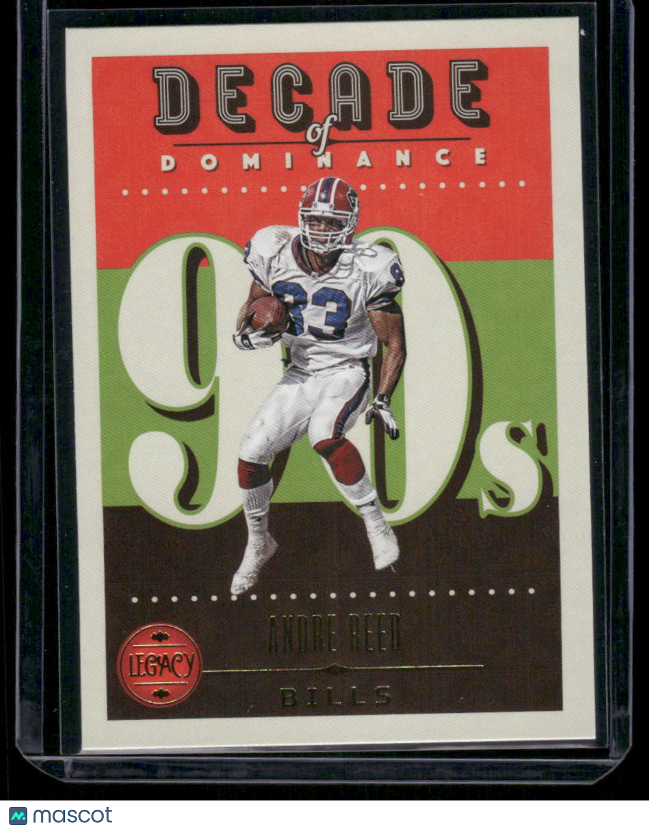 2023 Panini Legacy Decade of Dominance Andre Reed #DOD-1 Football