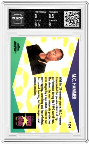 1991 ProSet SuperStars MusiCards M.C. Hammer #124 Arena Club 7