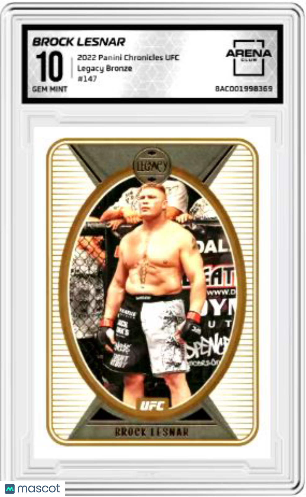 2022 Panini Chronicles UFC Brock Lesnar #147 Legacy Bronze MMA AC 10