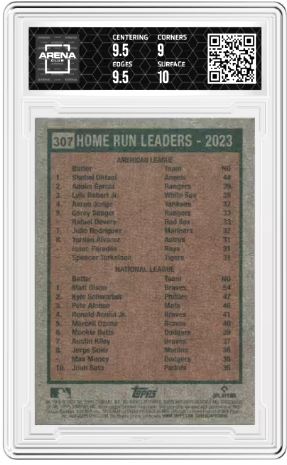 2024 Topps Heritage Mini Home Run Leaders 2023 Shohei Ohtani / Matt Olson #307