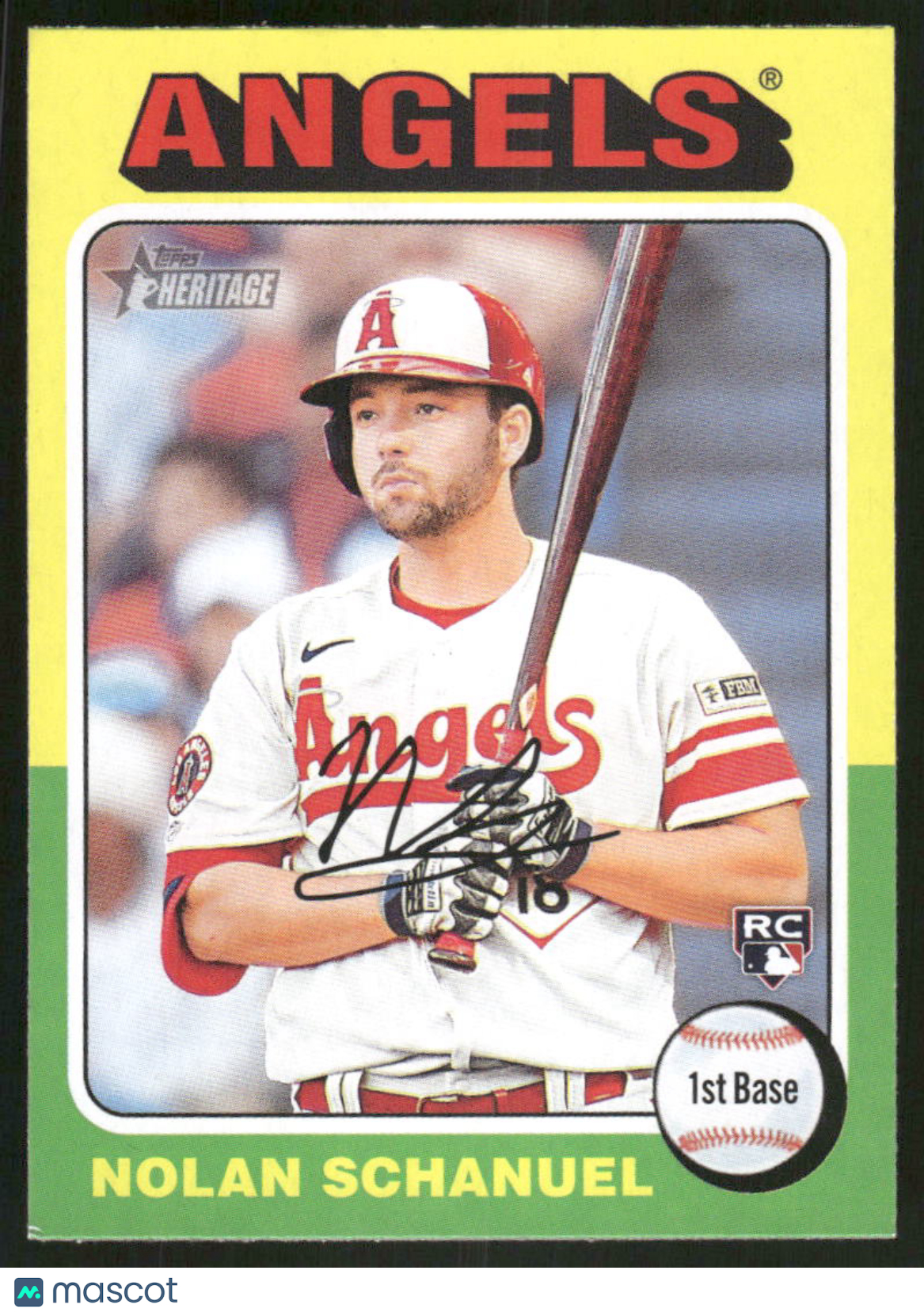 2024 Topps Heritage Nolan Schanuel #389 RC Baseball