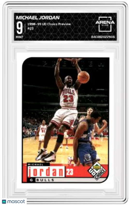 1998-99 Upper Deck UD Choice Preview Michael Jordan #23 Basketball Arena Club 9