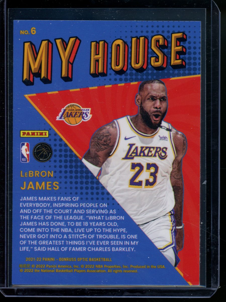 2021-22 Donruss Optic My House LeBron James #6 Basketball