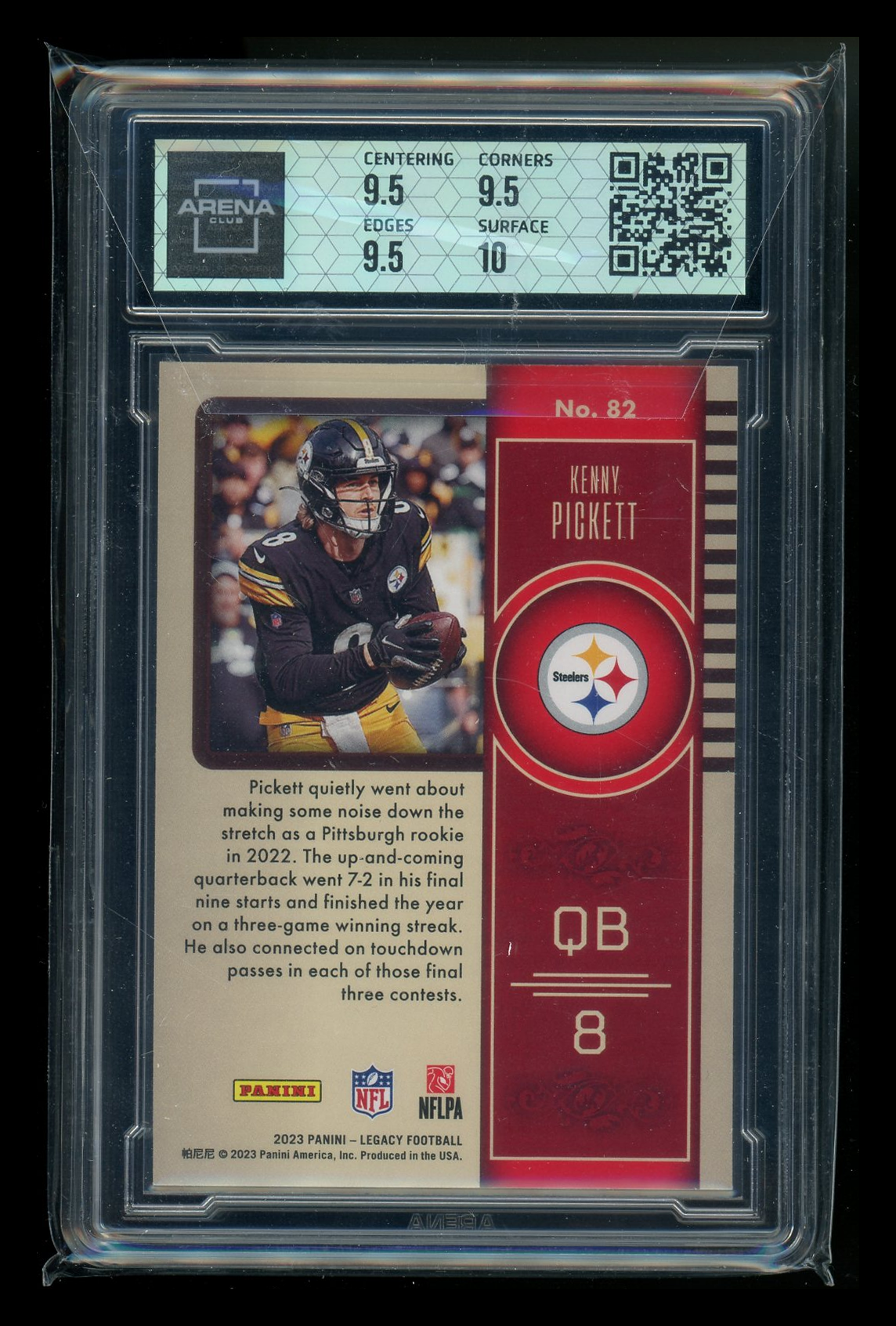 2023 Panini Legacy Kenny Pickett #82 Football Arena Club 10