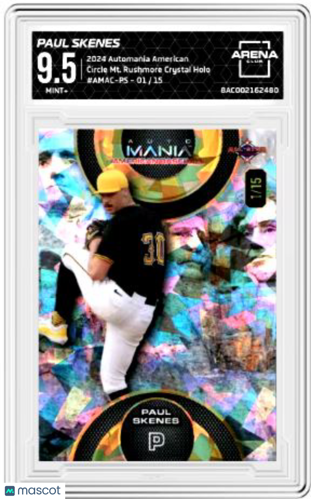 2024 Automania American Paul Skenes #AMAC-PA Circle Mt Rushmore Crys Holo 1/15