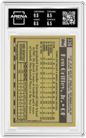 1990 Topps Ken Griffey Jr #336 Baseball Arena Club 7